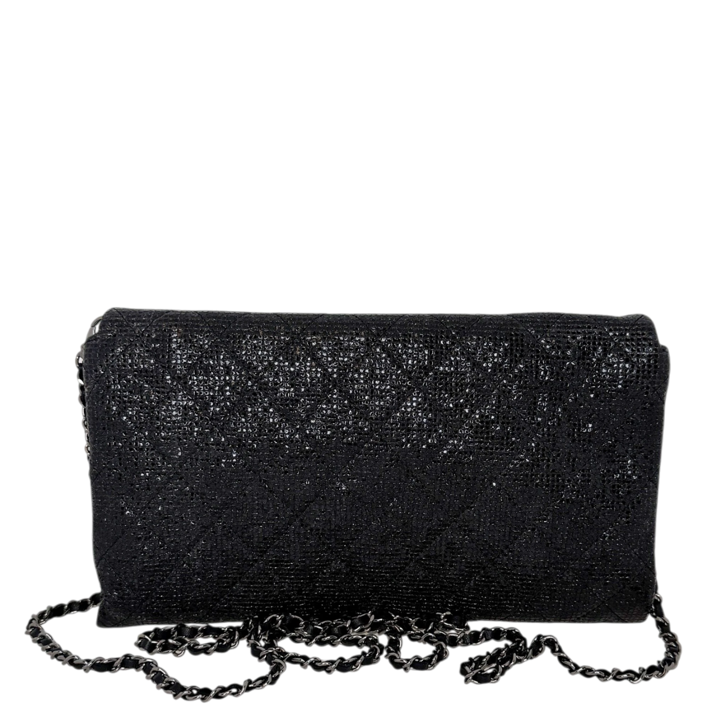 Chanel Métiers d'Art Paris-Salzburg 2014 Clutch mit Kette Schwarz Chanel