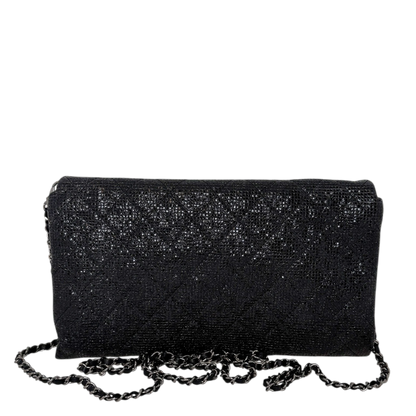 Chanel Métiers d'Art Paris-Salzburg 2014 Clutch mit Kette Schwarz Chanel