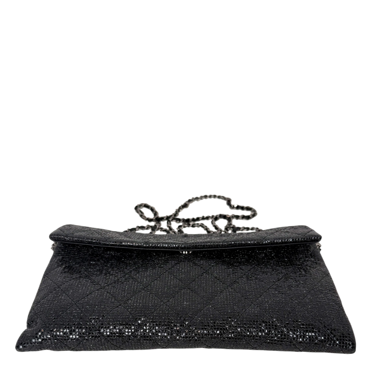 Chanel Métiers d'Art Paris-Salzburg 2014 Clutch mit Kette Schwarz Chanel