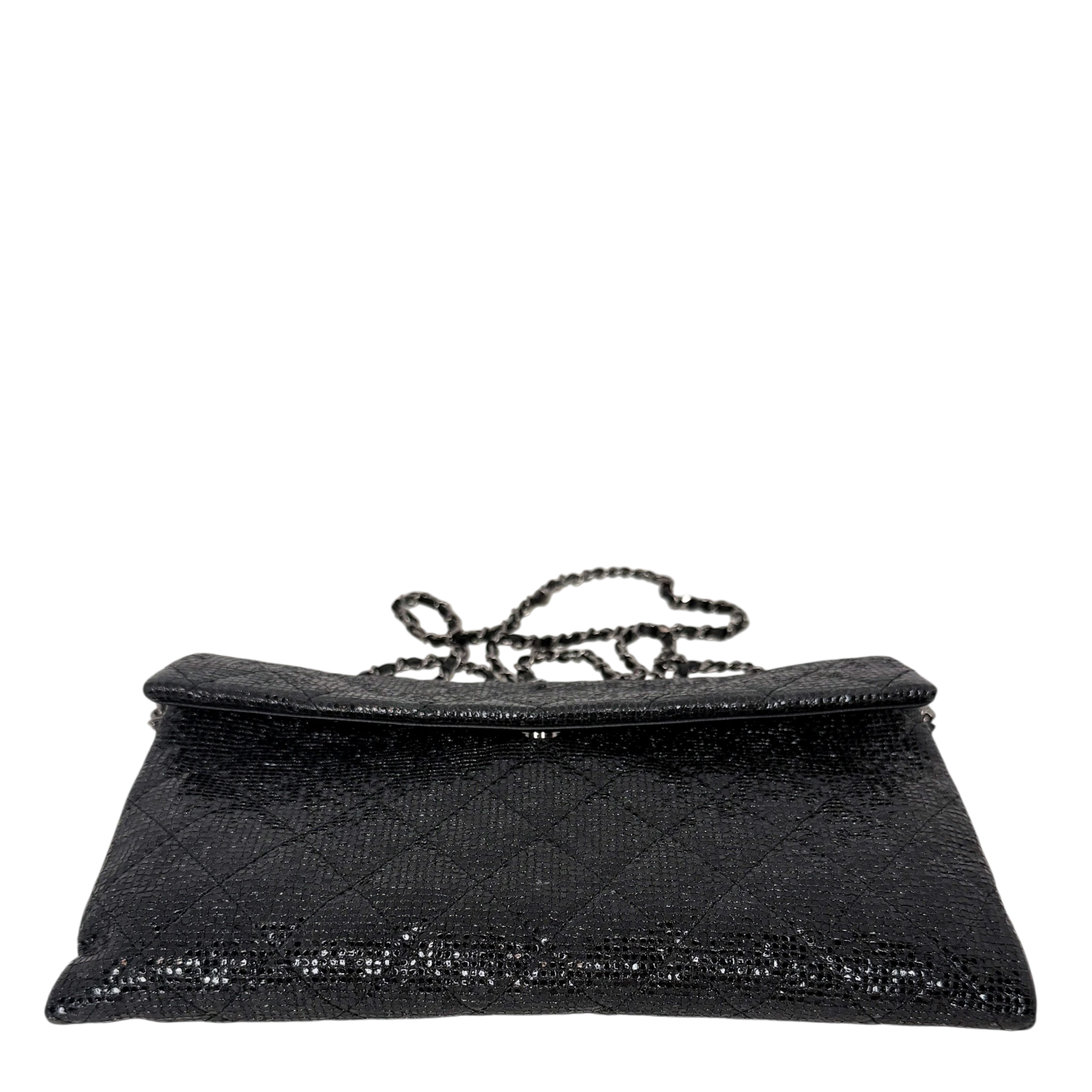 Chanel Métiers d'Art Paris-Salzburg 2014 Clutch mit Kette Schwarz Chanel
