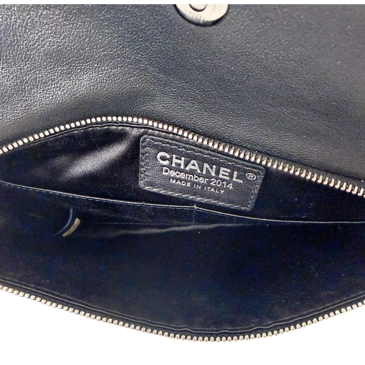 Chanel Métiers d'Art Paris-Salzburg 2014 Clutch mit Kette Schwarz Chanel