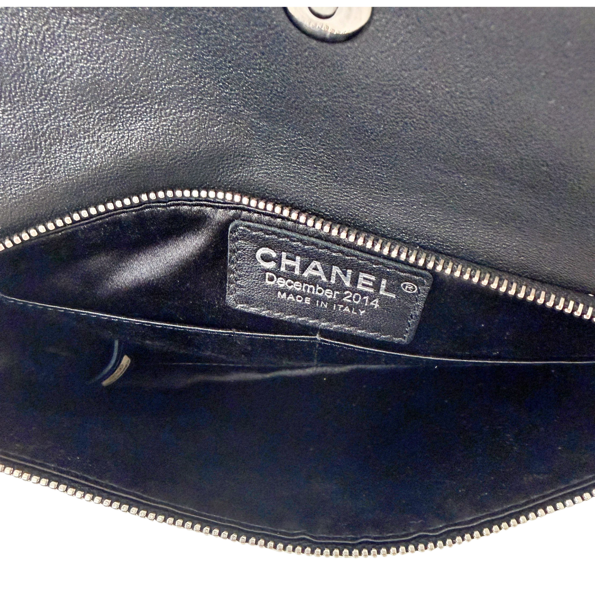 Chanel Métiers d'Art Paris-Salzburg 2014 Clutch mit Kette Schwarz Chanel