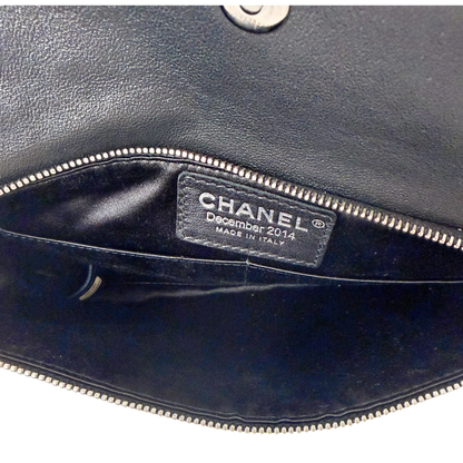 Chanel Métiers d'Art Paris-Salzburg 2014 Clutch mit Kette Schwarz Chanel