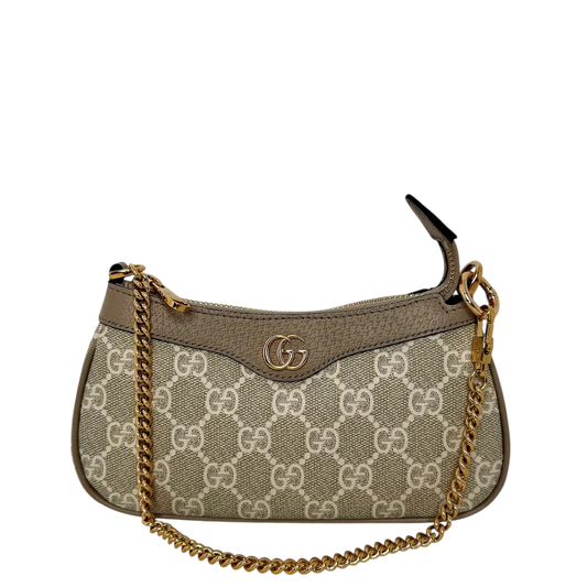 Gucci Ophidia GG Mini Bag GG Supreme Canvas Beige Weiß Gold Gucci