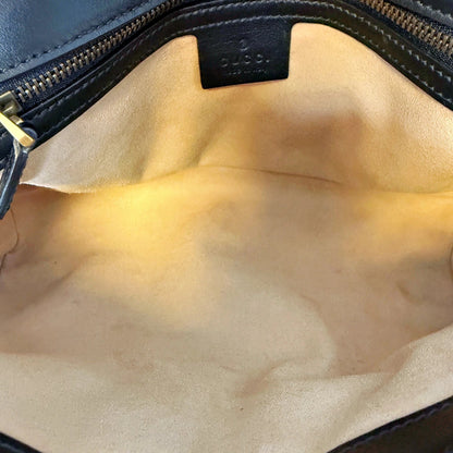 Gucci Kleine GG Marmont Schultertasche Schwarz Small Gucci