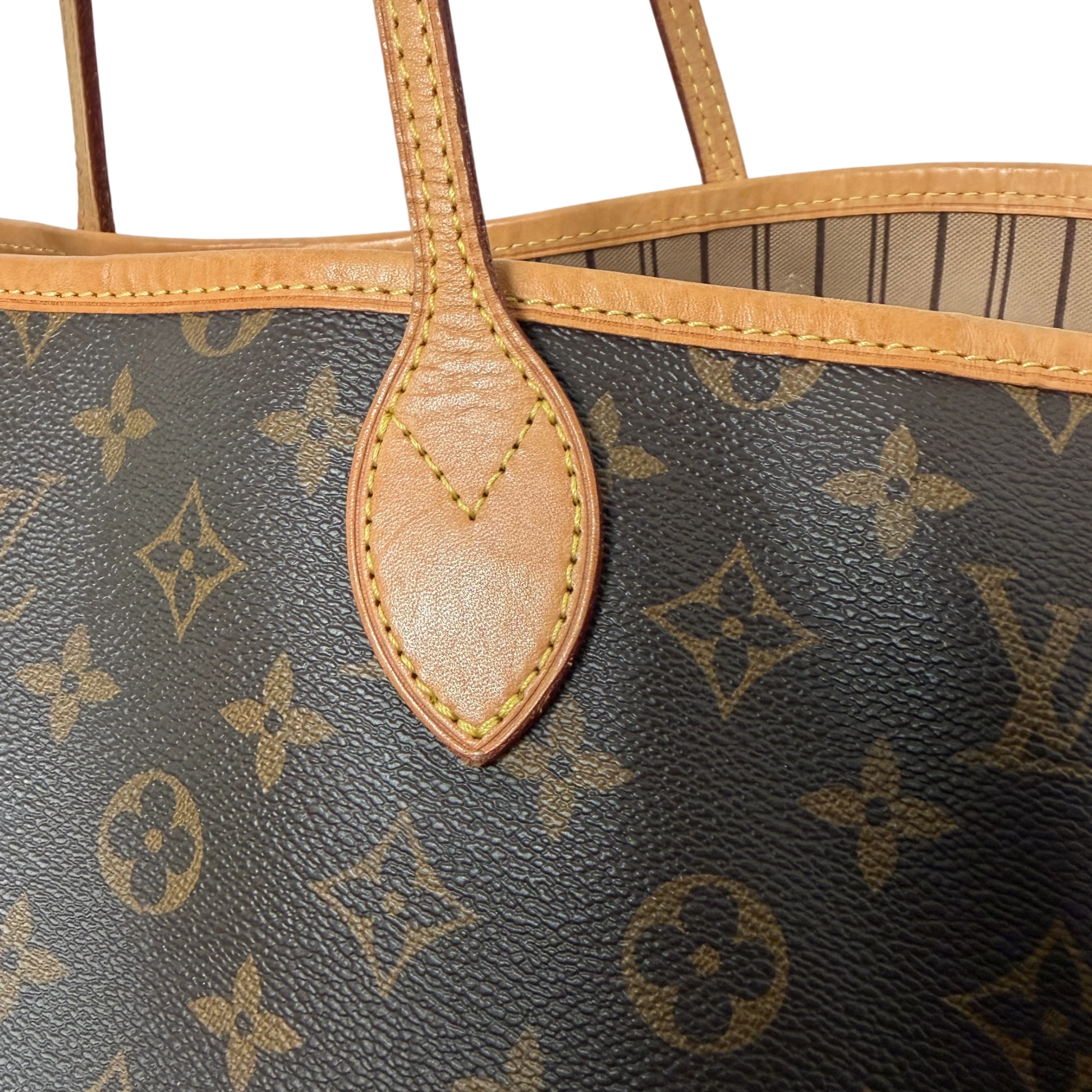 Louis Vuitton Neverfull GM Monogram Canvas Braun mit Pochette Louis Vuitton
