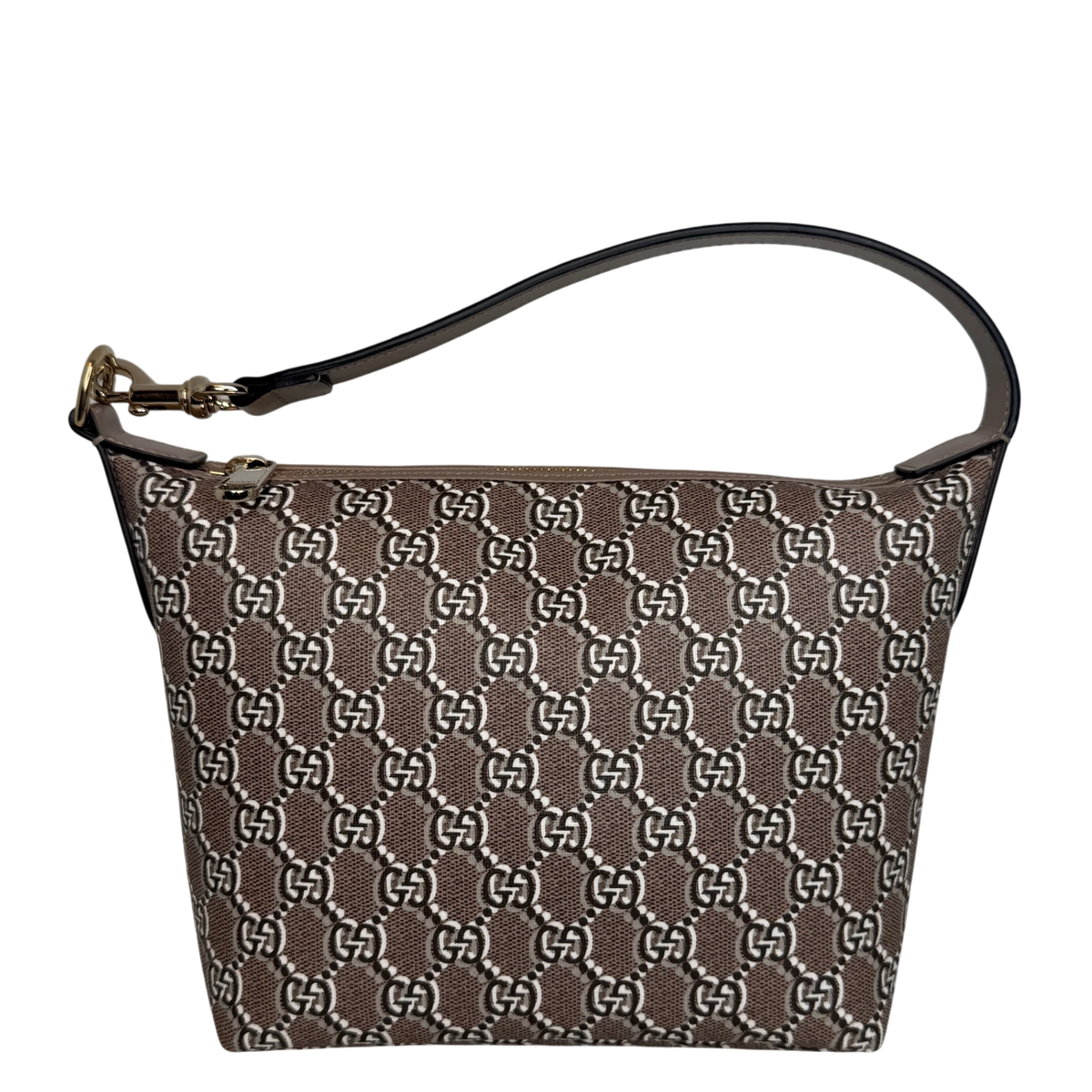 Gucci GG Shadow Super Mini Shoulder Bag Canvas Beige Braun Gold Gucci