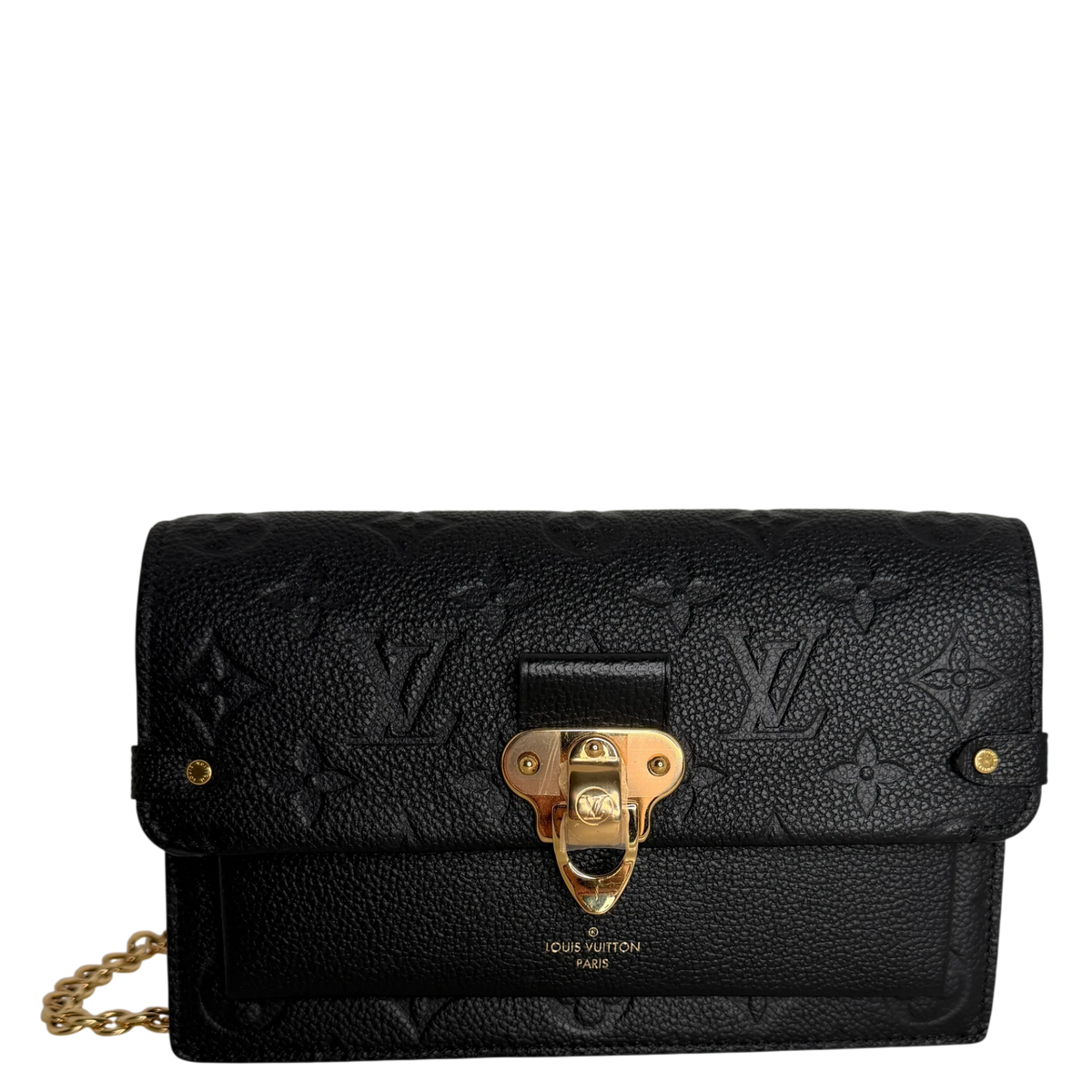 Louis Vuitton Vavin Chain Wallet Monogram Empreinte Schwarz Gold Louis Vuitton