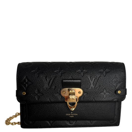 Louis Vuitton Vavin Chain Wallet Monogram Empreinte Schwarz Gold Louis Vuitton