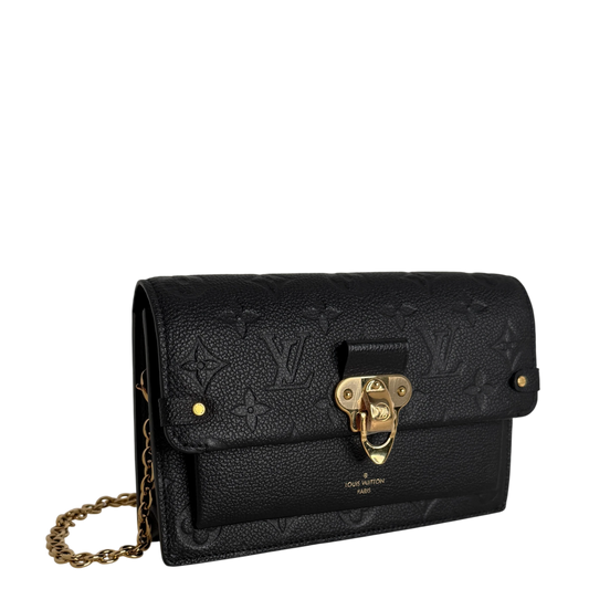 Louis Vuitton Vavin Chain Wallet Monogram Empreinte Schwarz Gold Louis Vuitton