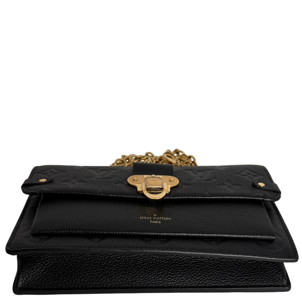 Louis Vuitton Vavin Chain Wallet Monogram Empreinte Schwarz Gold Louis Vuitton