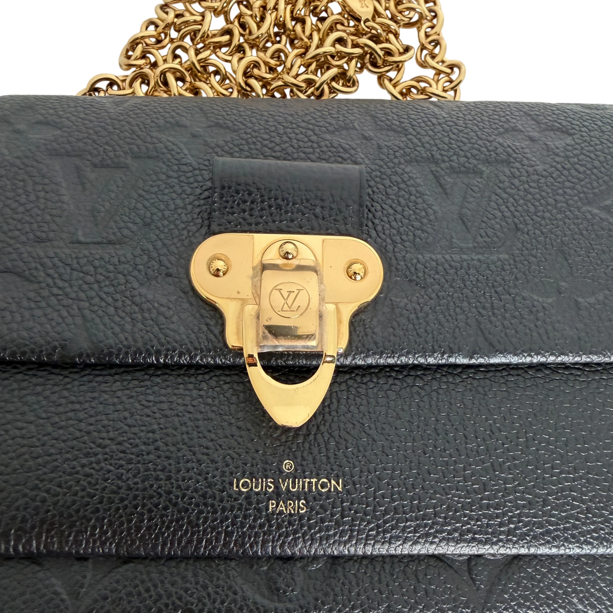 Louis Vuitton Vavin Chain Wallet Monogram Empreinte Schwarz Gold Louis Vuitton