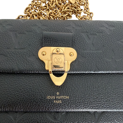 Louis Vuitton Vavin Chain Wallet Monogram Empreinte Schwarz Gold Louis Vuitton