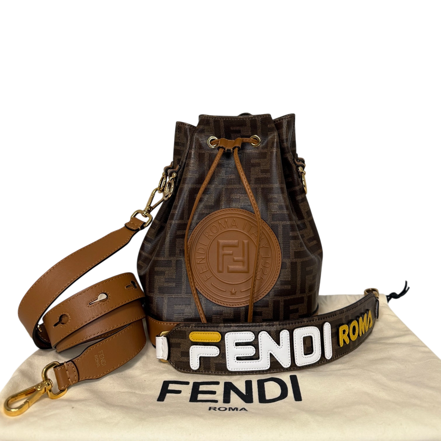Fendi Mon Tresor Drawstring Bucket Bag braun / gut Fendi