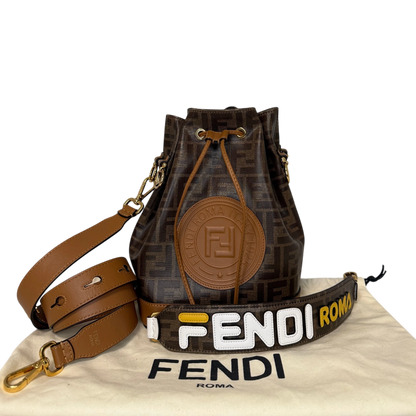 Fendi Mon Tresor Drawstring Bucket Bag braun / gut Fendi