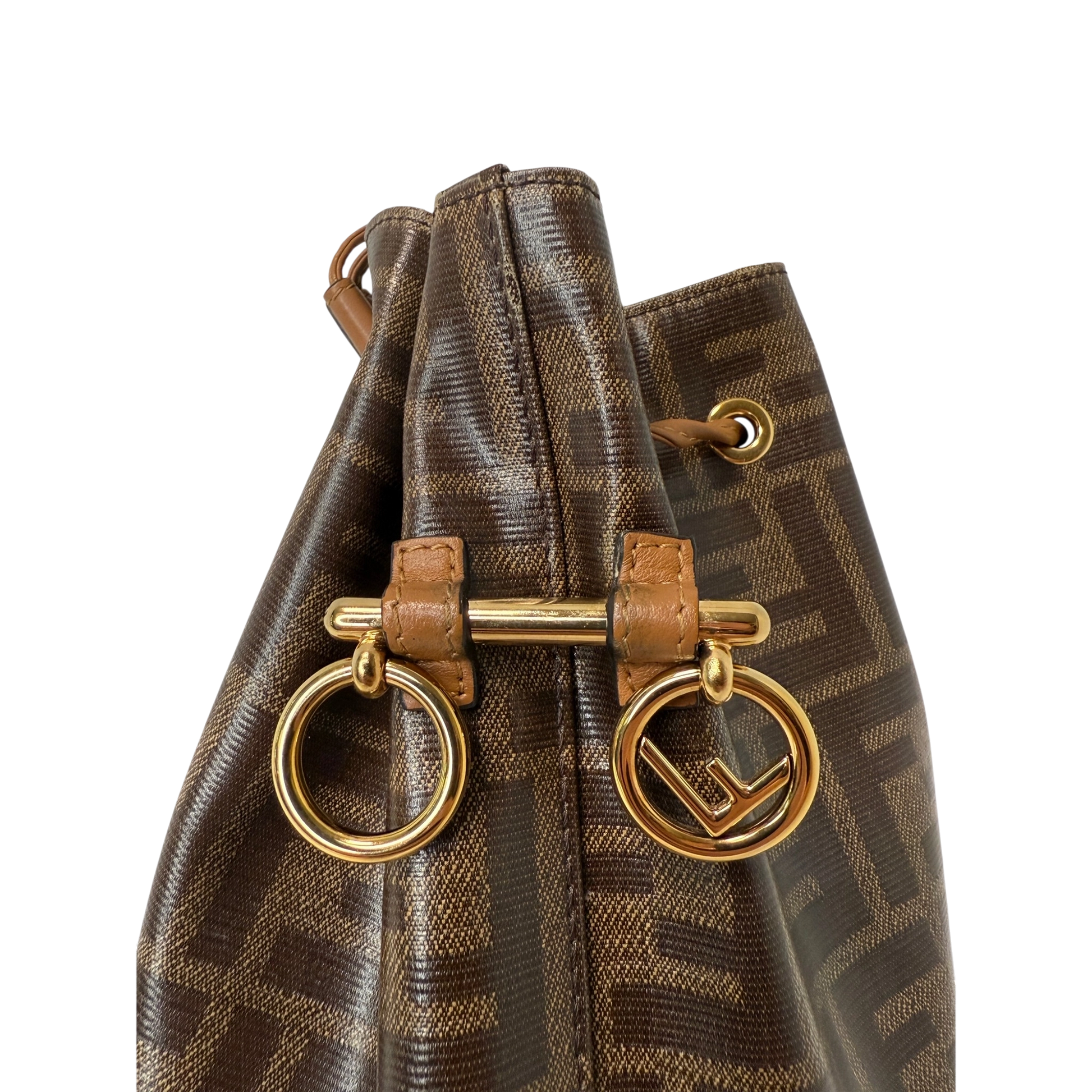 Fendi Mon Tresor Drawstring Bucket Bag braun / gut Fendi