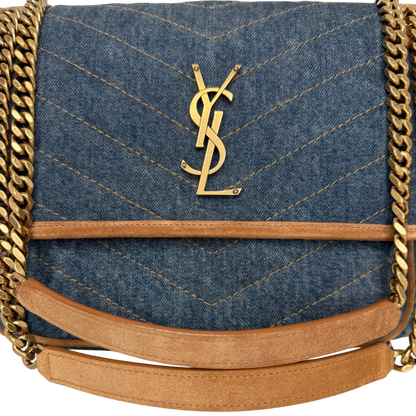 Saint Laurent Niki Denim mittelgroß blau / sehr gut Saint Laurent