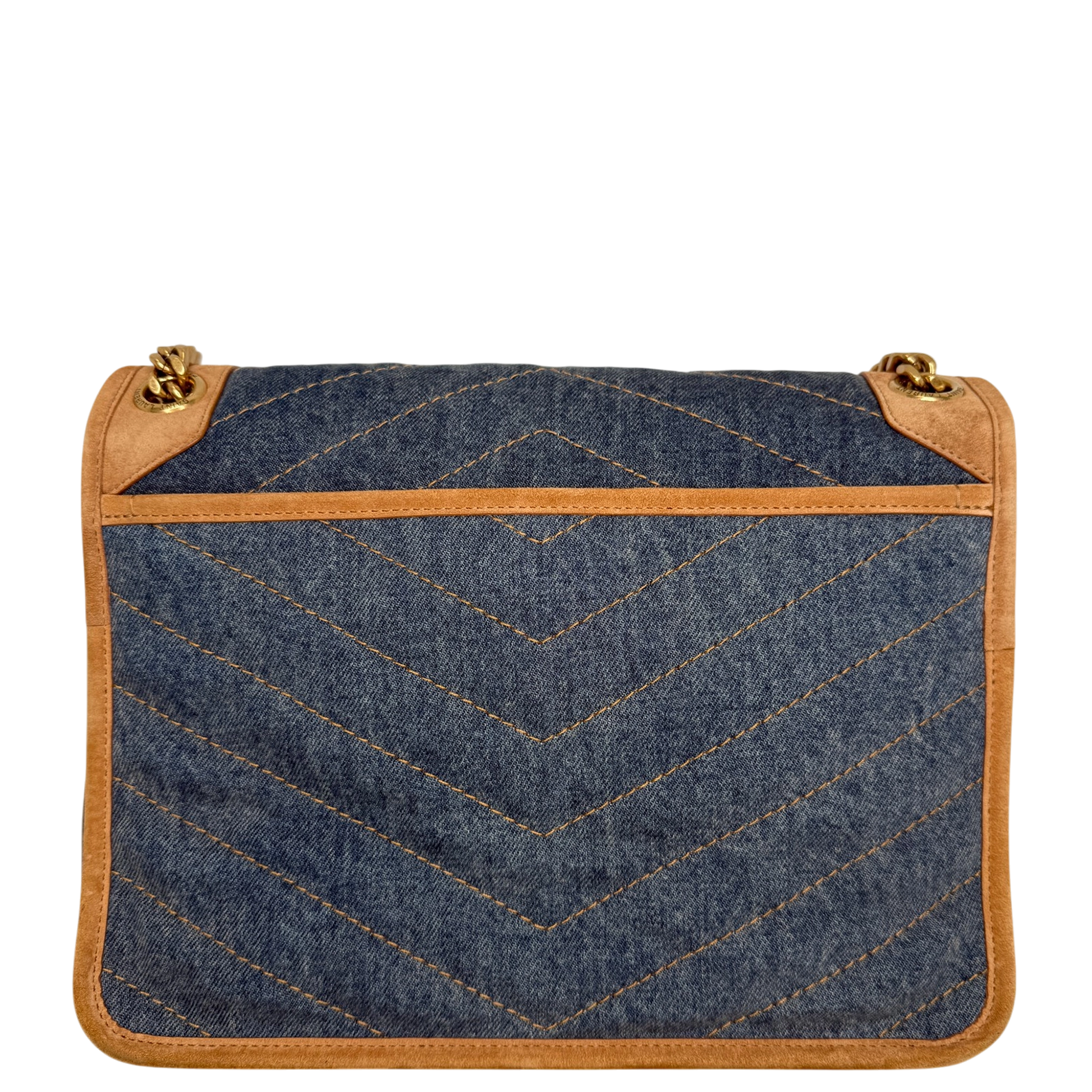 Saint Laurent Niki Denim mittelgroß blau / sehr gut Saint Laurent