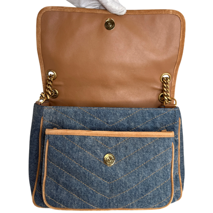Saint Laurent Niki Denim mittelgroß blau / sehr gut Saint Laurent