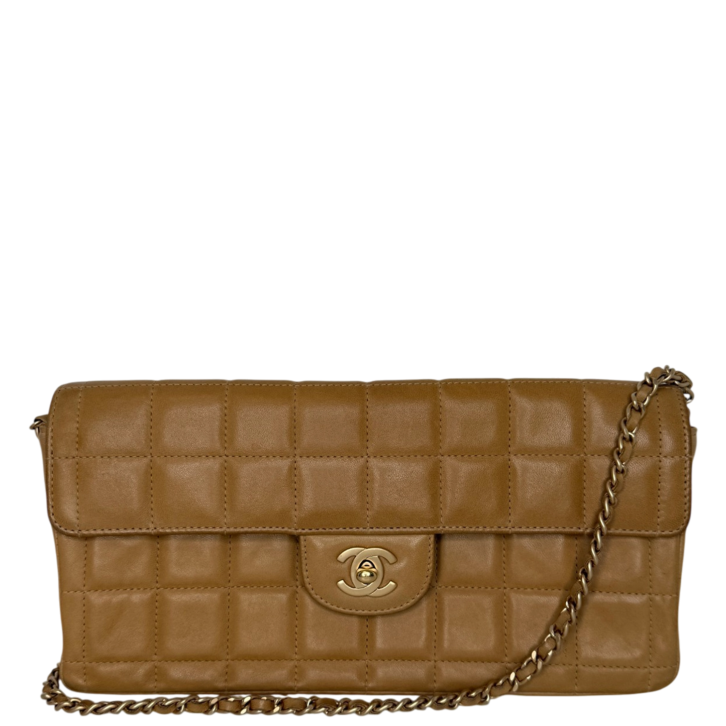 Chanel Chocolate Bar Bag Lammleder braun / sehr gut Chanel