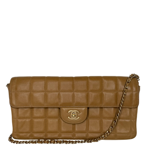 Chanel Chocolate Bar Bag Lammleder braun / sehr gut