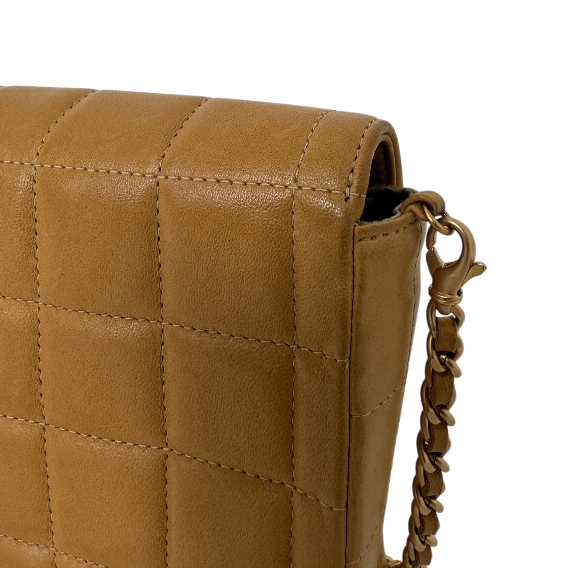 Chanel Chocolate Bar Bag Lammleder braun / sehr gut Chanel