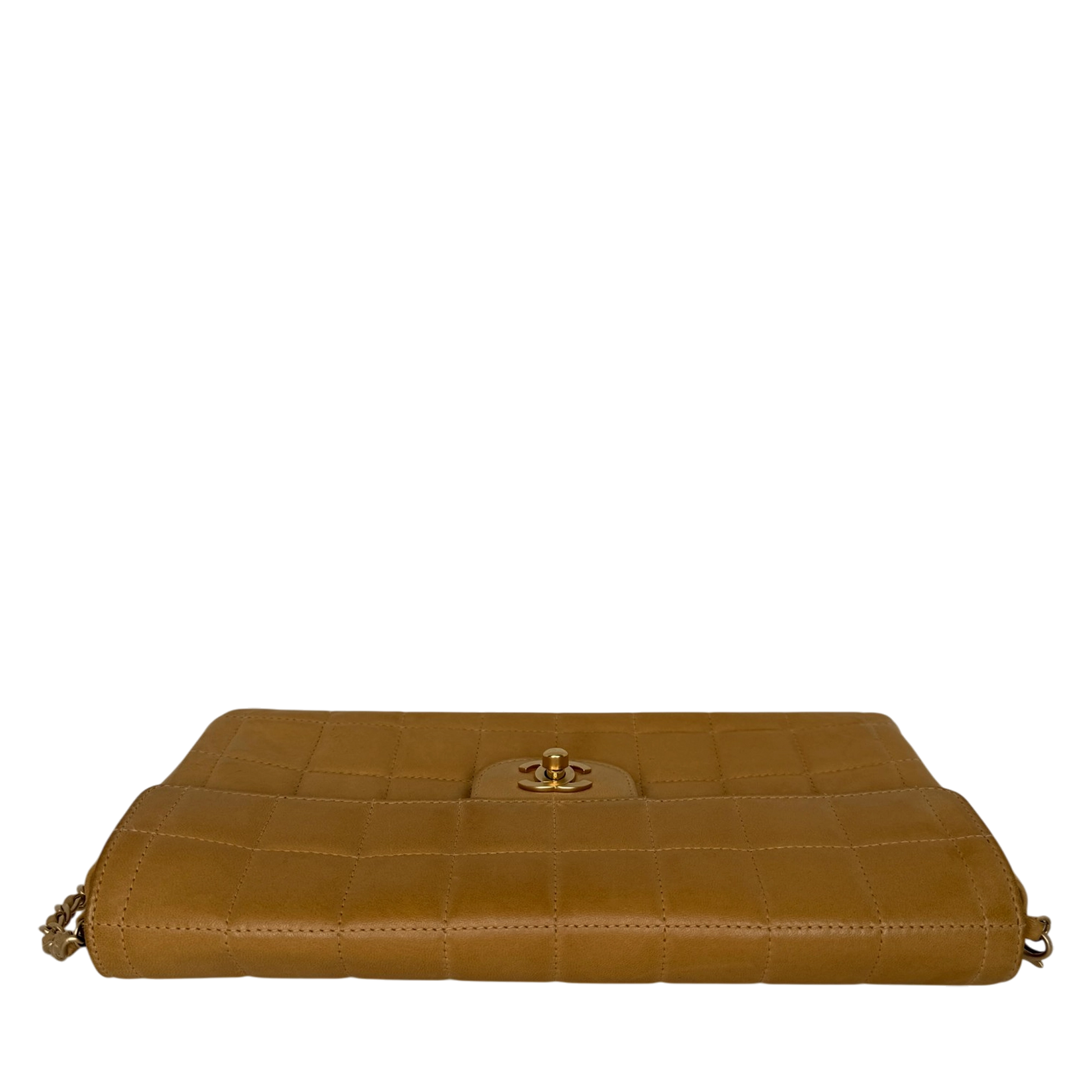 Chanel Chocolate Bar Bag Lammleder braun / sehr gut Chanel