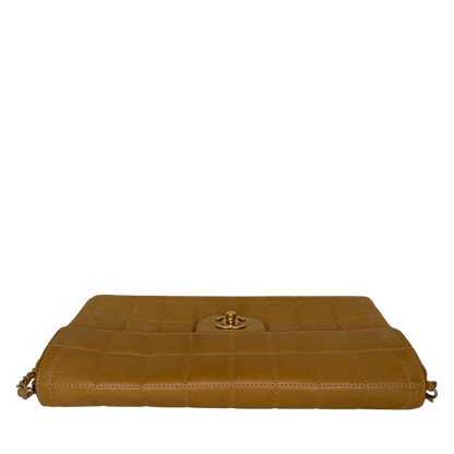 Chanel Chocolate Bar Bag Lammleder braun / sehr gut Chanel