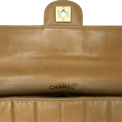 Chanel Chocolate Bar Bag Lammleder braun / sehr gut Chanel
