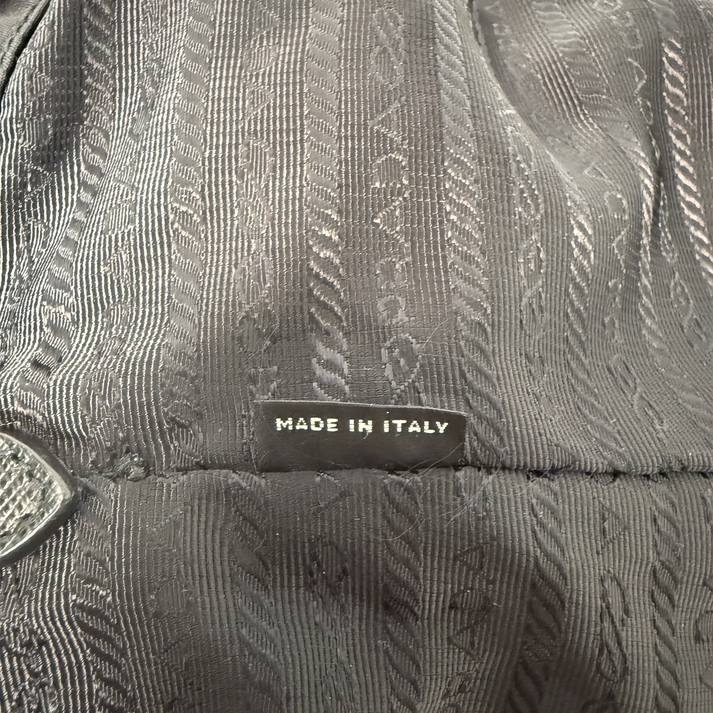 Prada Nylon New Vela Studded Tote Bag schwarz / sehr gut Prada