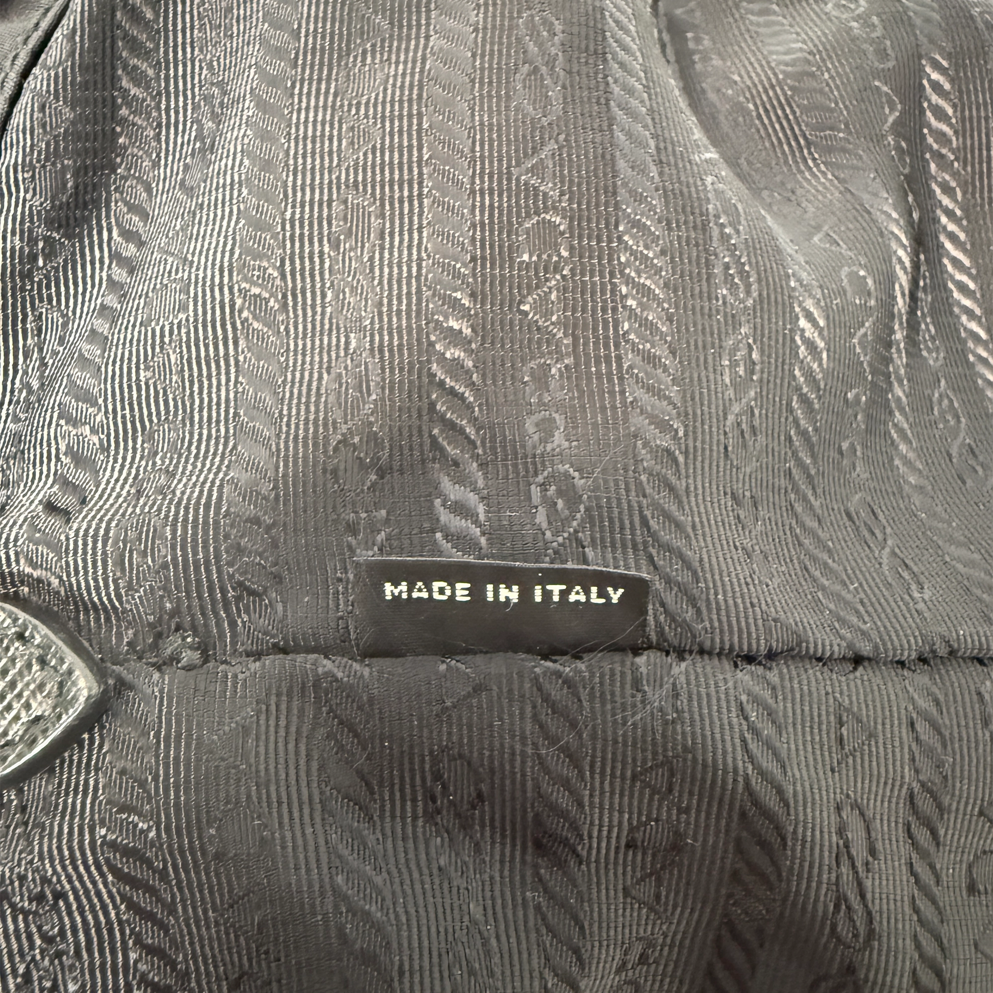 Prada Nylon New Vela Studded Tote Bag schwarz / sehr gut Prada