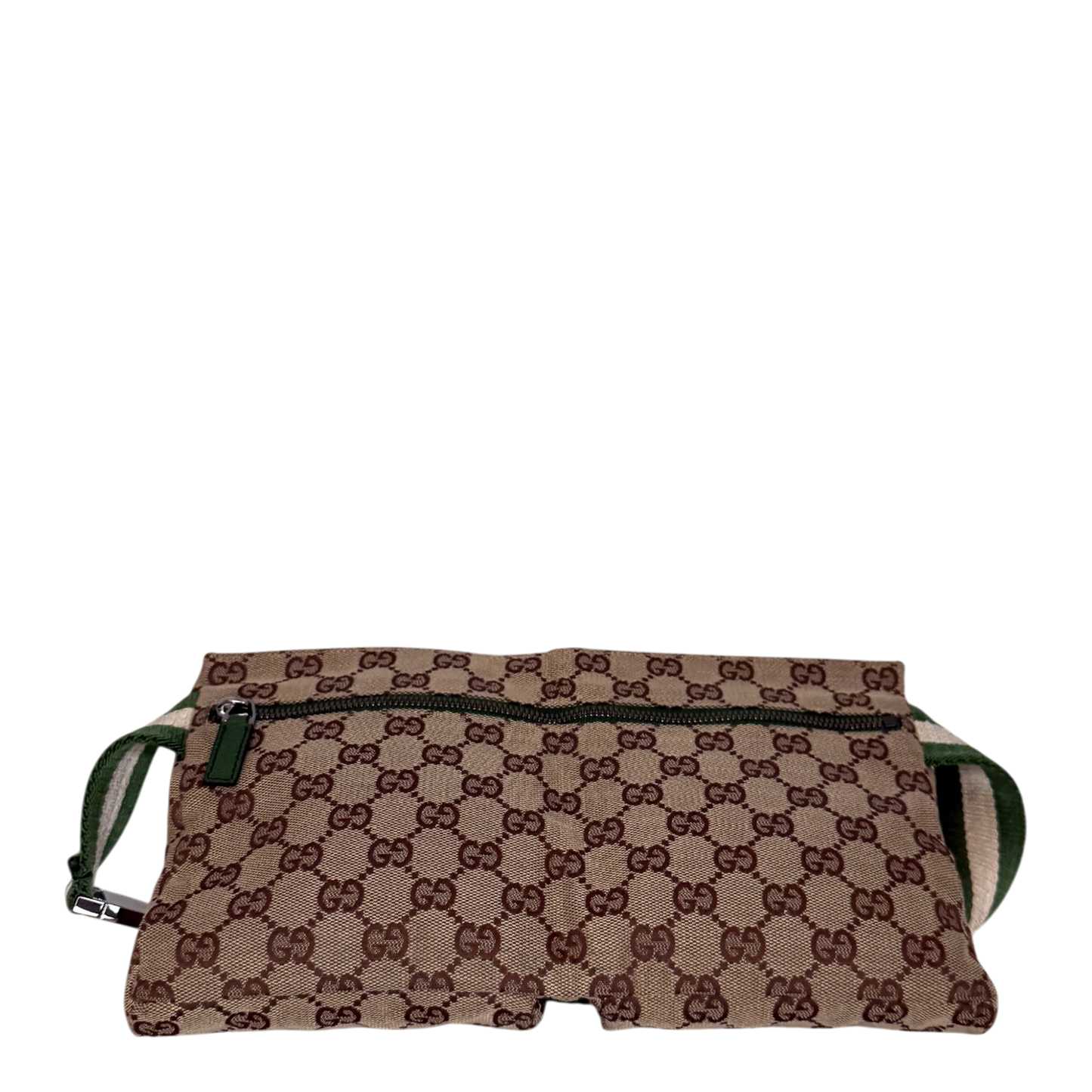 Gucci GG Canvas Belt Bag grün / beige / sehr gut Gucci