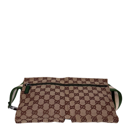 Gucci GG Canvas Belt Bag grün / beige / sehr gut Gucci