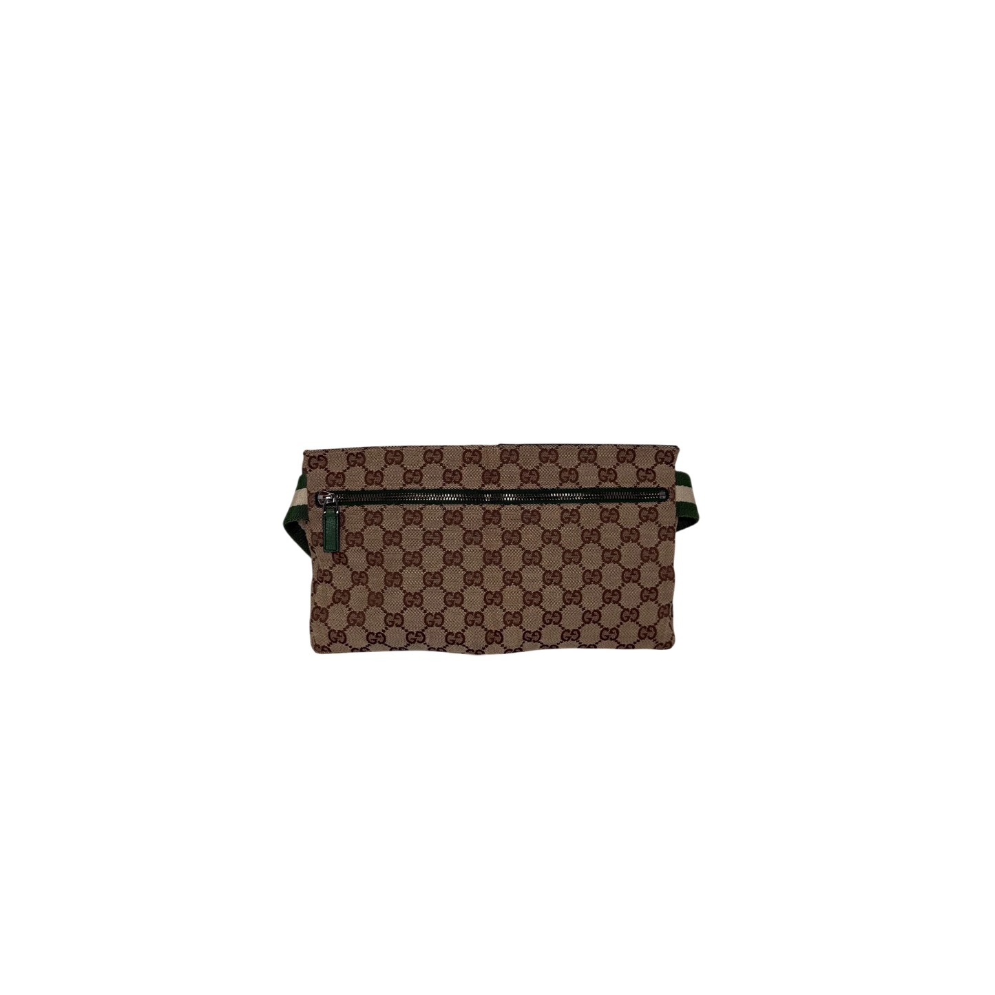 Gucci GG Canvas Belt Bag grün / beige / sehr gut Gucci