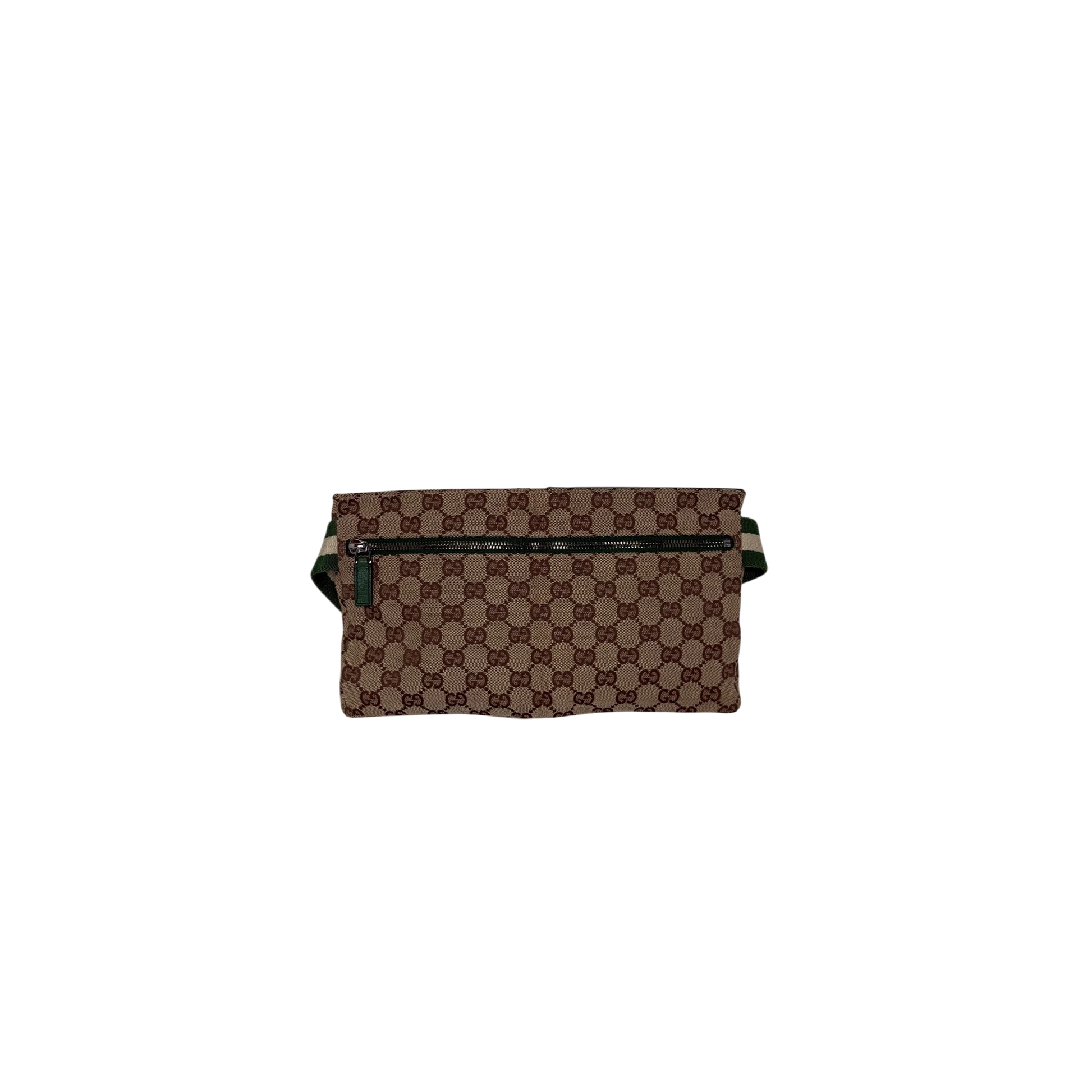 Gucci GG Canvas Belt Bag grün / beige / sehr gut Gucci