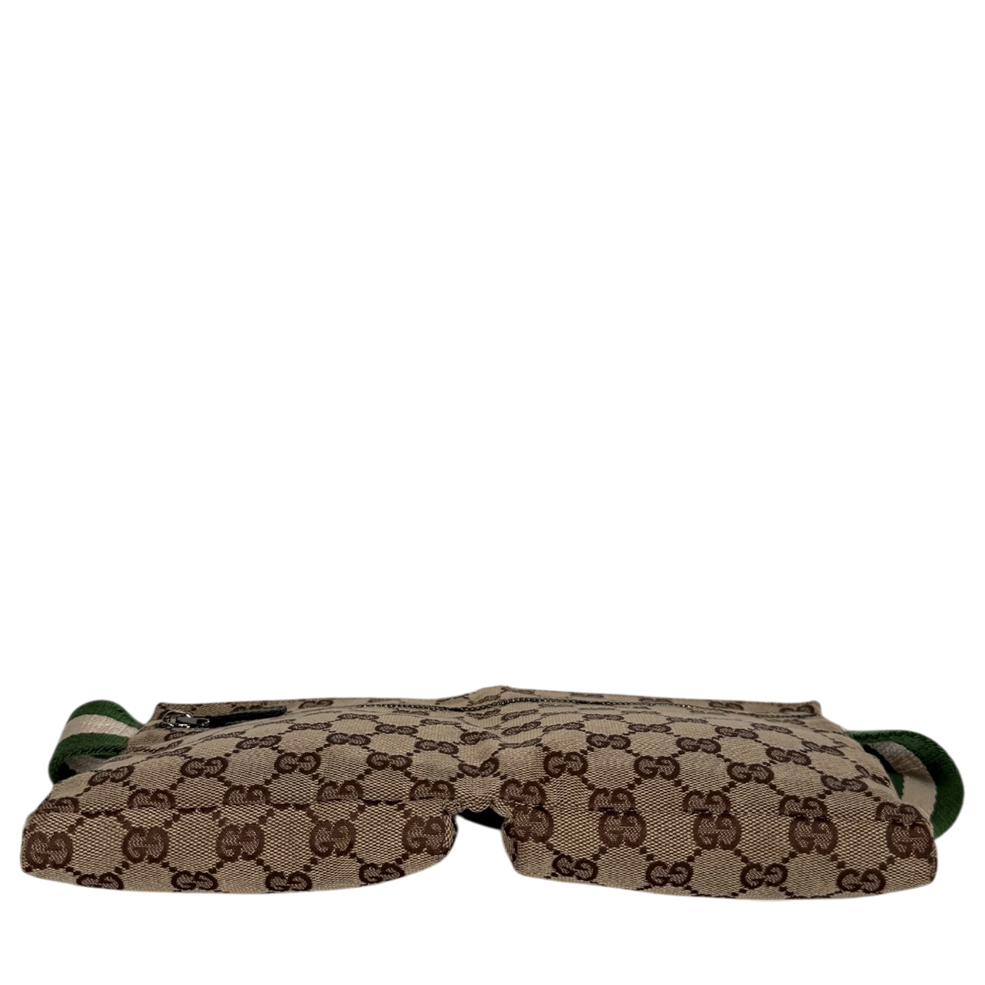 Gucci GG Canvas Belt Bag grün / beige / sehr gut Gucci