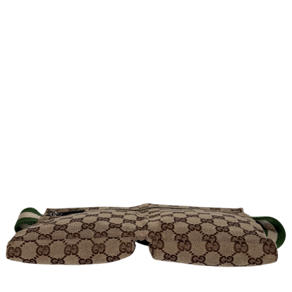 Gucci GG Canvas Belt Bag grün / beige / sehr gut Gucci