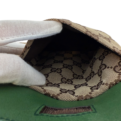 Gucci GG Canvas Belt Bag grün / beige / sehr gut Gucci