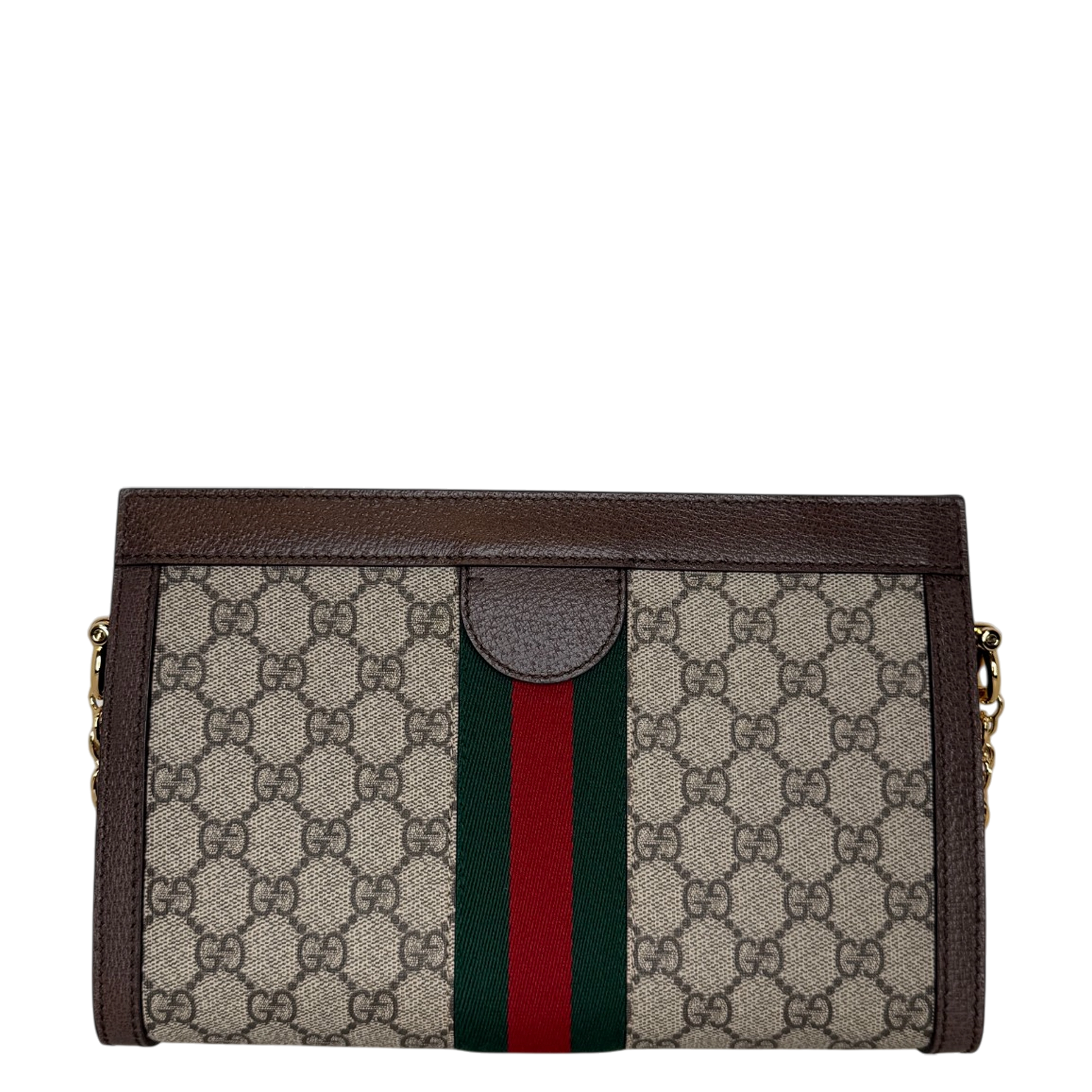 Gucci GG Supreme Monogram Web Small Ophidia braun / neuwertig Gucci