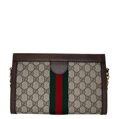 Gucci GG Supreme Monogram Web Small Ophidia braun / neuwertig Gucci