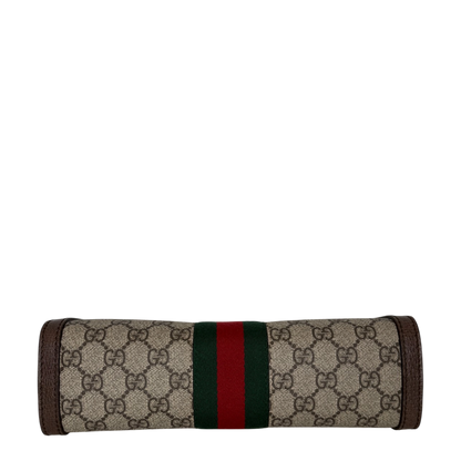 Gucci GG Supreme Monogram Web Small Ophidia braun / neuwertig Gucci