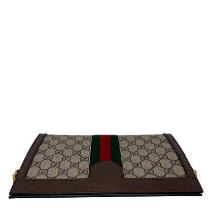 Gucci GG Supreme Monogram Web Small Ophidia braun / neuwertig Gucci