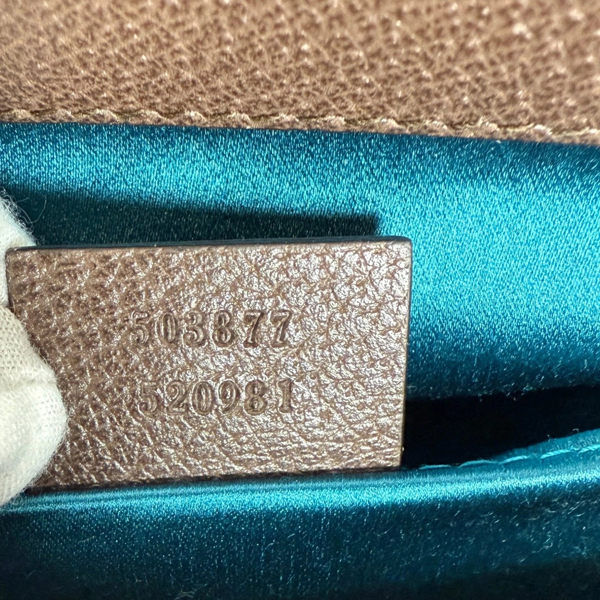 Gucci GG Supreme Monogram Web Small Ophidia braun / neuwertig Gucci