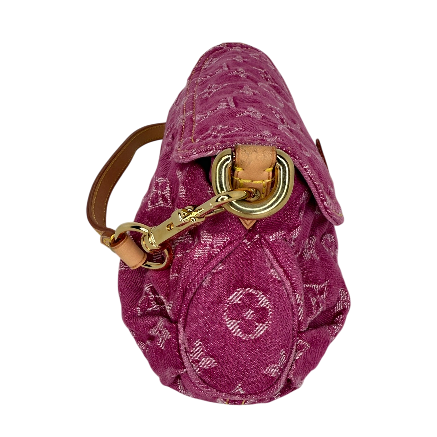 Louis Vuitton Mini Pleaty Monogram Denim Fuchsia Fullset / sehr gut Louis Vuitton