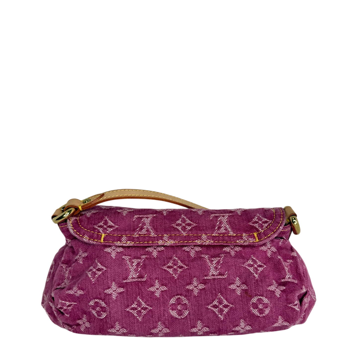 Louis Vuitton Mini Pleaty Monogram Denim Fuchsia Fullset / sehr gut Louis Vuitton