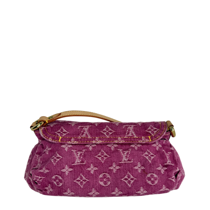 Louis Vuitton Mini Pleaty Monogram Denim Fuchsia Fullset / sehr gut Louis Vuitton