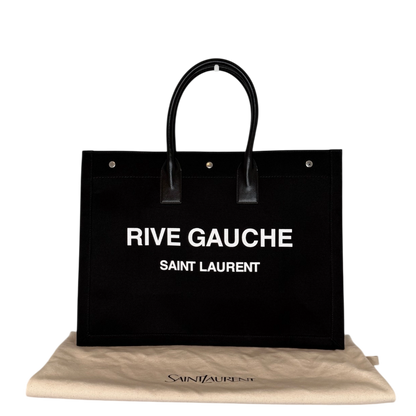 Saint Laurent Large Tote Tasche Rive Gauche Schwarz / neuwertig Saint Laurent