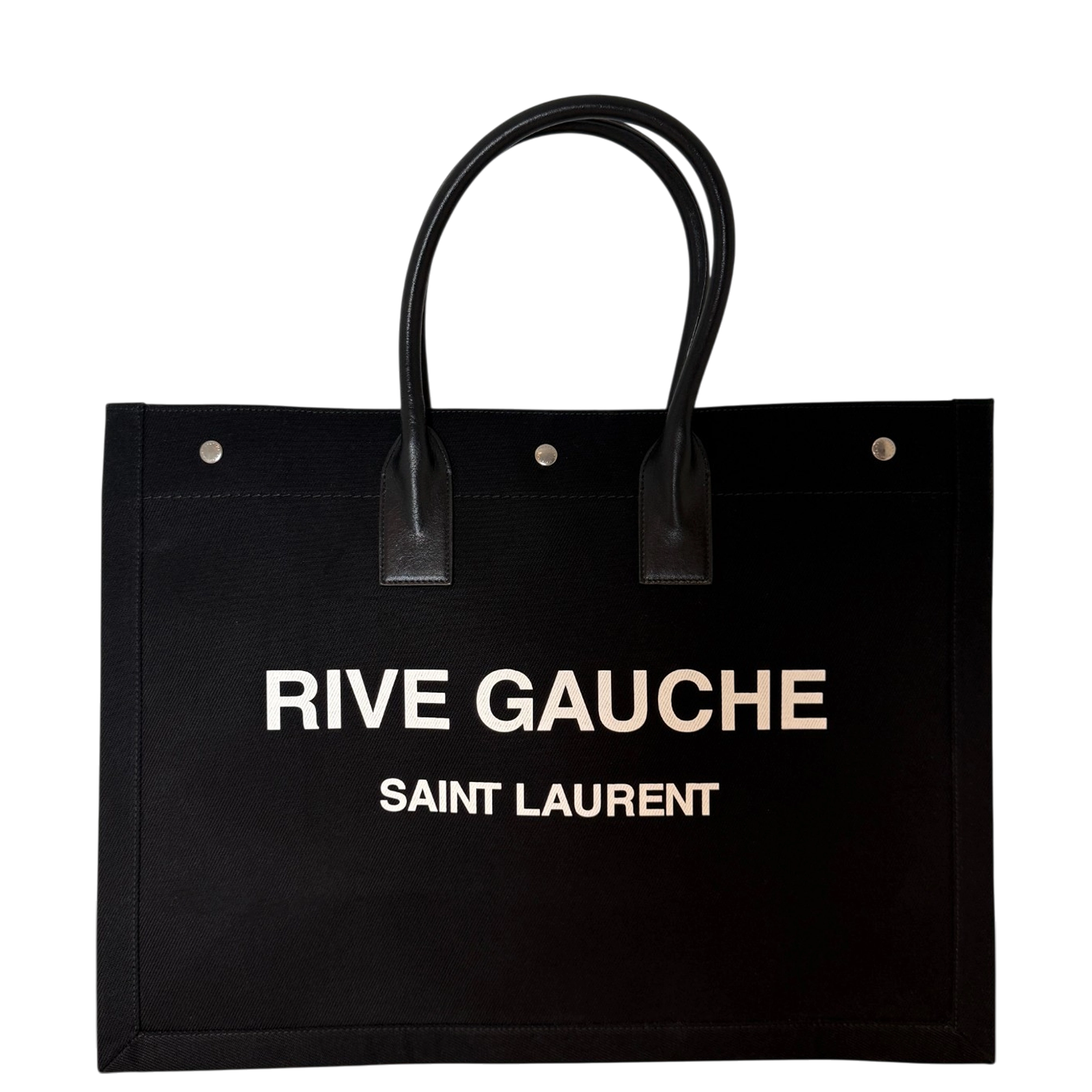 Saint Laurent Large Tote Tasche Rive Gauche Schwarz / neuwertig Saint Laurent