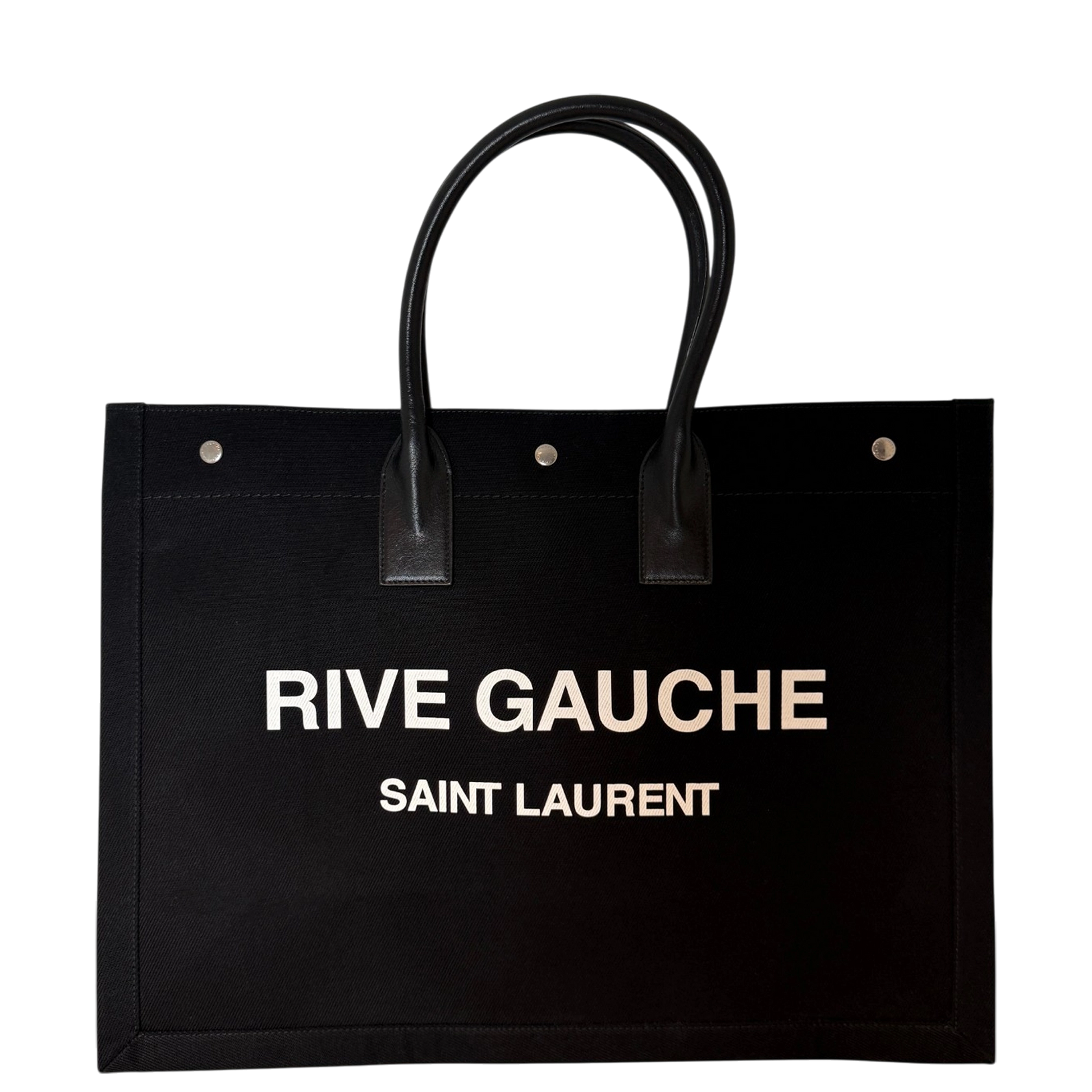 Saint Laurent Large Tote Tasche Rive Gauche Schwarz / neuwertig Saint Laurent