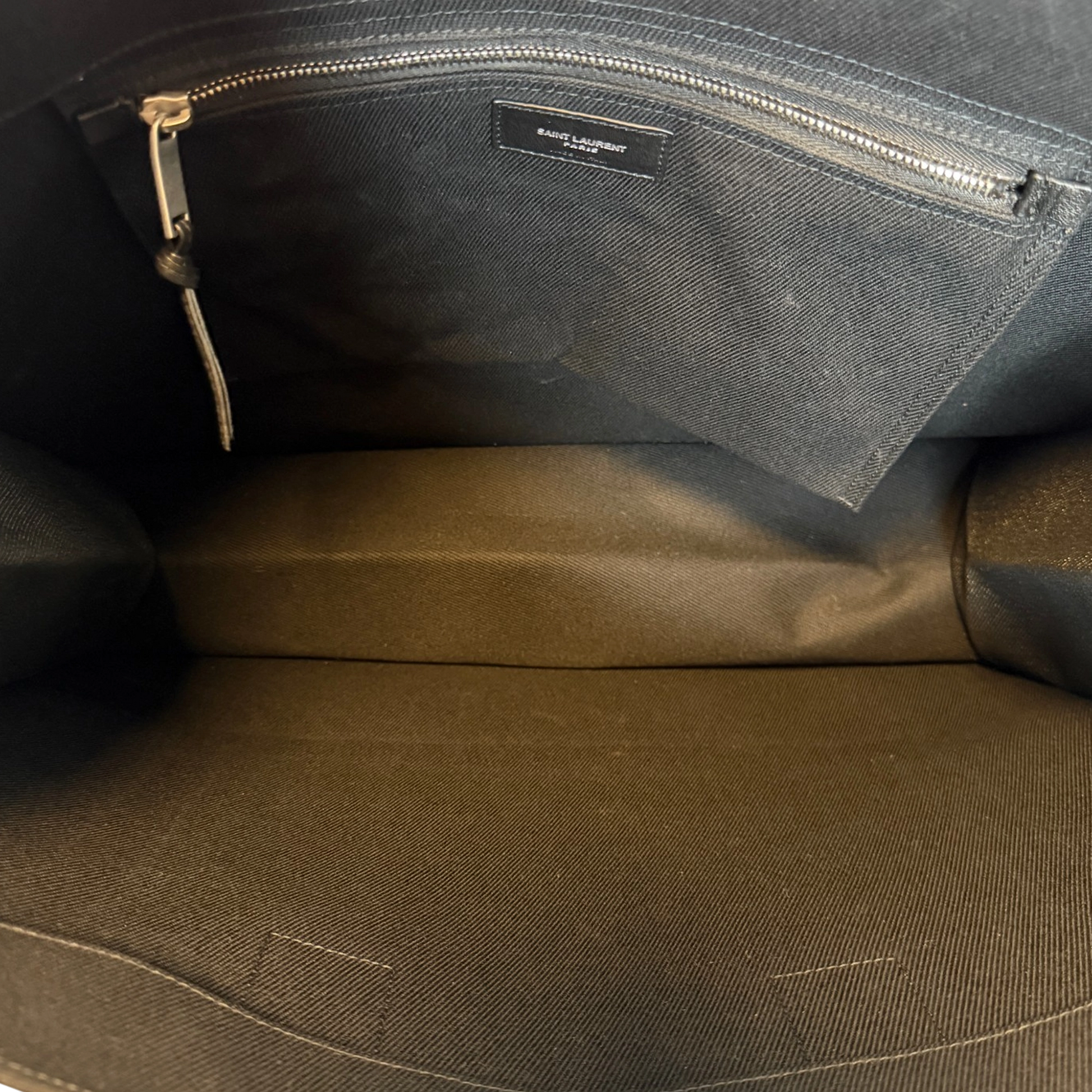 Saint Laurent Large Tote Tasche Rive Gauche Schwarz / neuwertig Saint Laurent